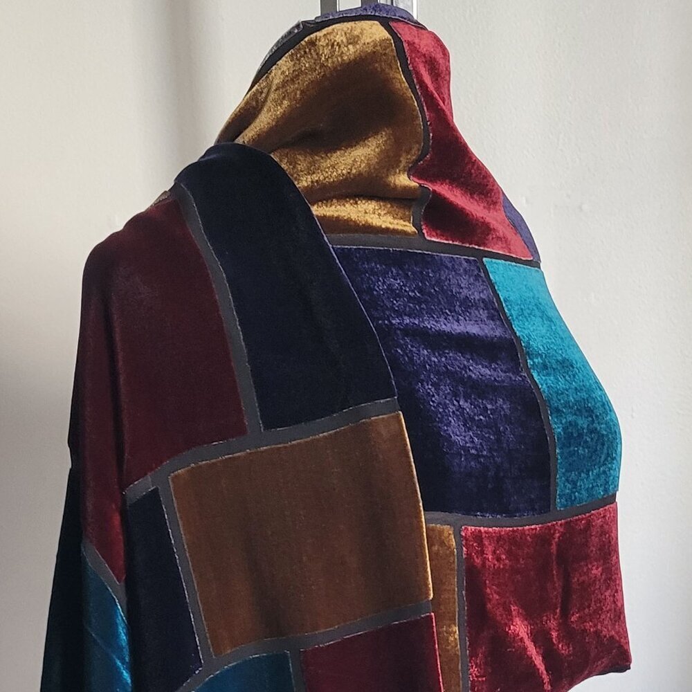 CLEARANCE - Silylle Vintage Custom Velvet Fringe Burnout Scarf